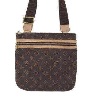 Louis Vuitton Monogram Leather Brown Pochette Bosphore Shoulder Bag